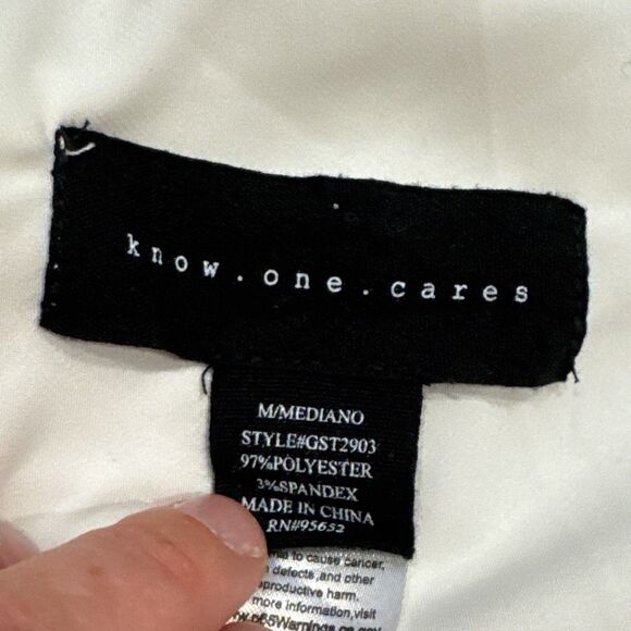 Know one cares silky rose tank top size medium - Picture 2 of 3